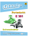 Fortschritt Landmaschinen Schwadmäher Typ E 301 Bild Bedienungsanleitung & Bild- Ersatzteilliste & (Explosionszeichnungen) - annoligno 649